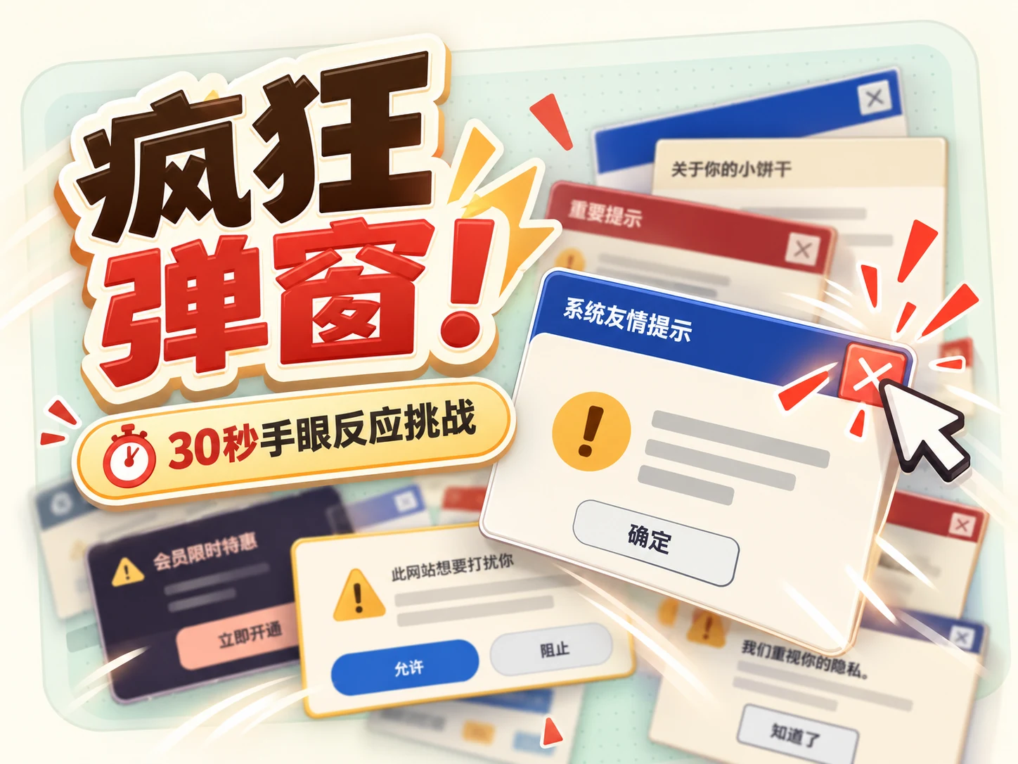 疯狂弹窗